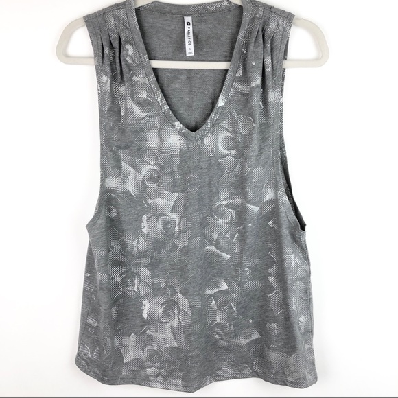 Fabletics Taryn Printed V-Neck Tank Metallic Print - Picture 3 of 13